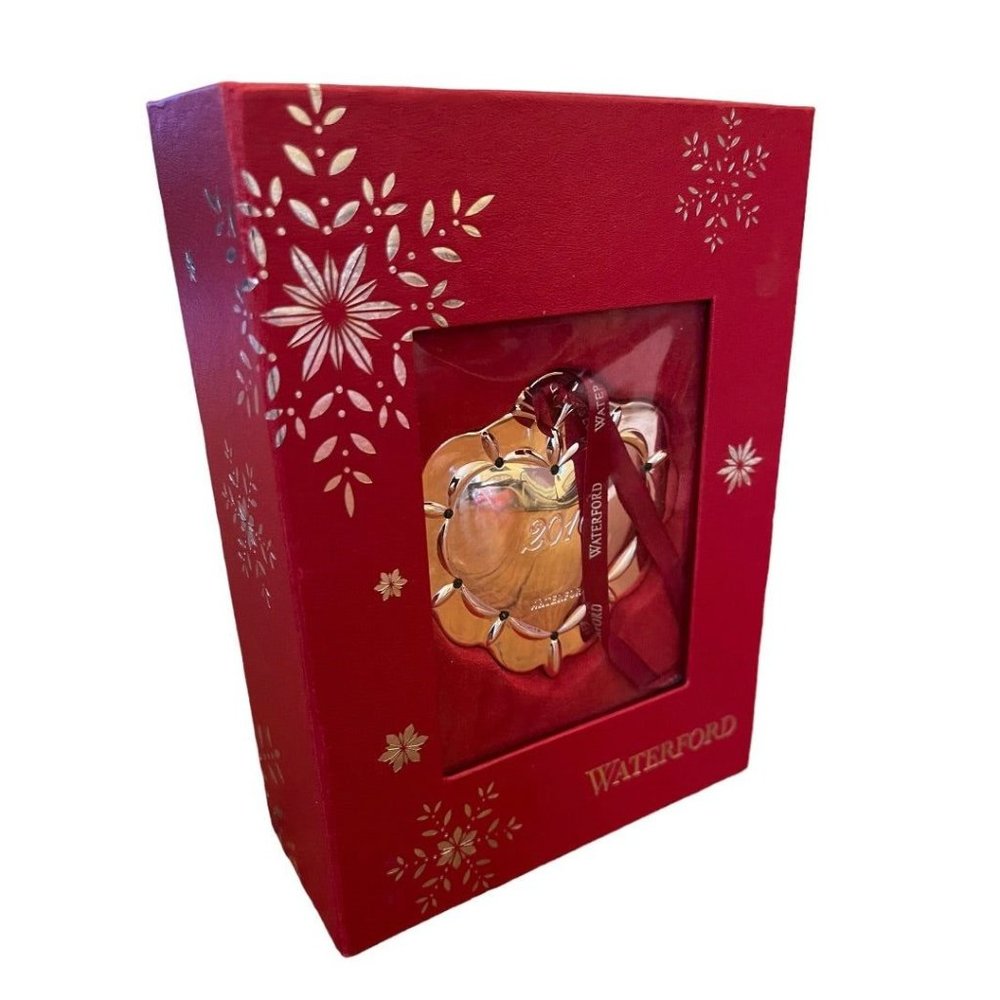 Waterford Our First Christmas Together 2016 2.5" Silvertone Heart Ornament